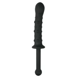 The Handler Dildo mit Handgriff in Schwarz, 25 cm lang und aus Silikon