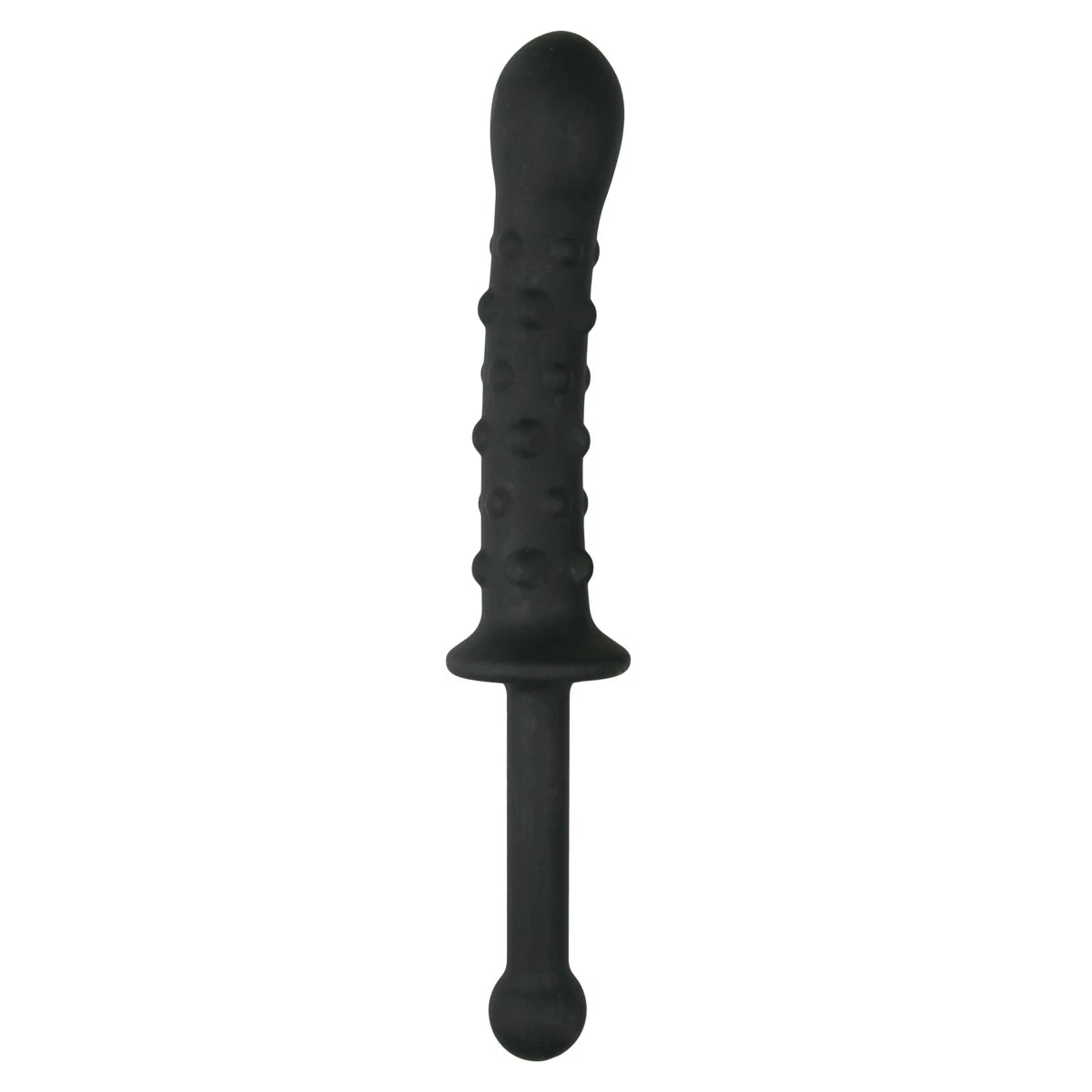 The Handler Dildo mit Handgriff in Schwarz, 25 cm lang und aus Silikon