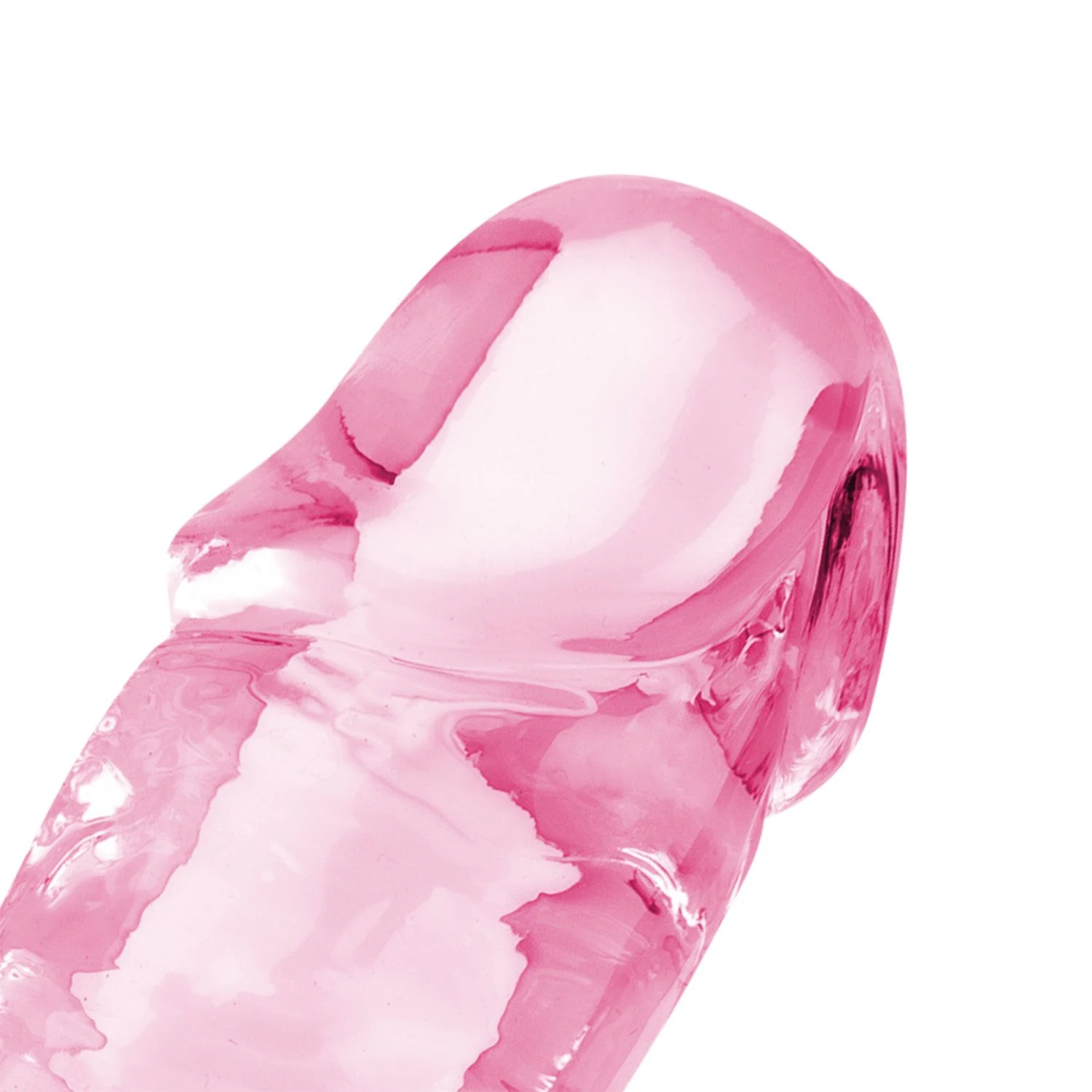 Rosa Dildo 18 cm mit Venenstruktur und stabilem Saugnapf