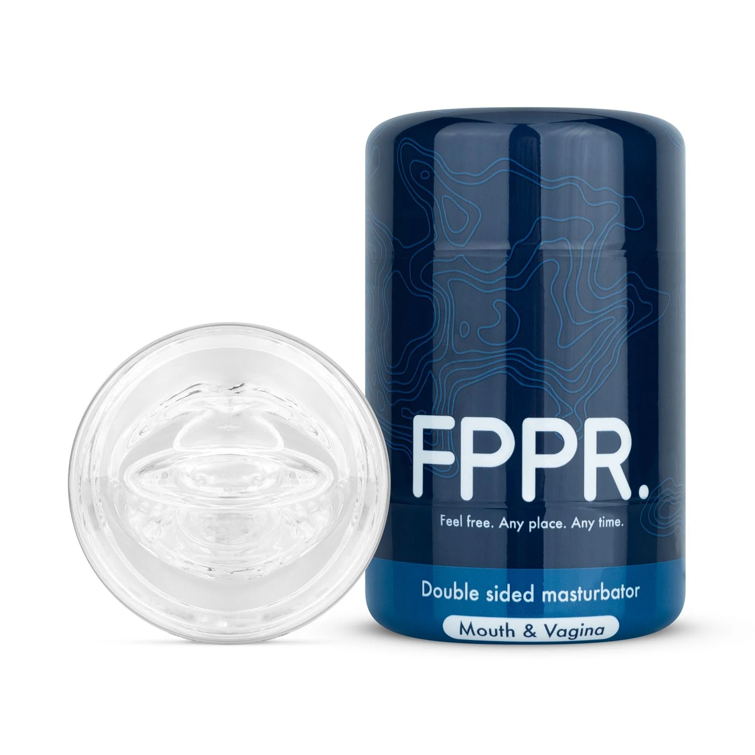 Durchsichtiger Masturbator für Penisstimulation mit flexibler Hülle