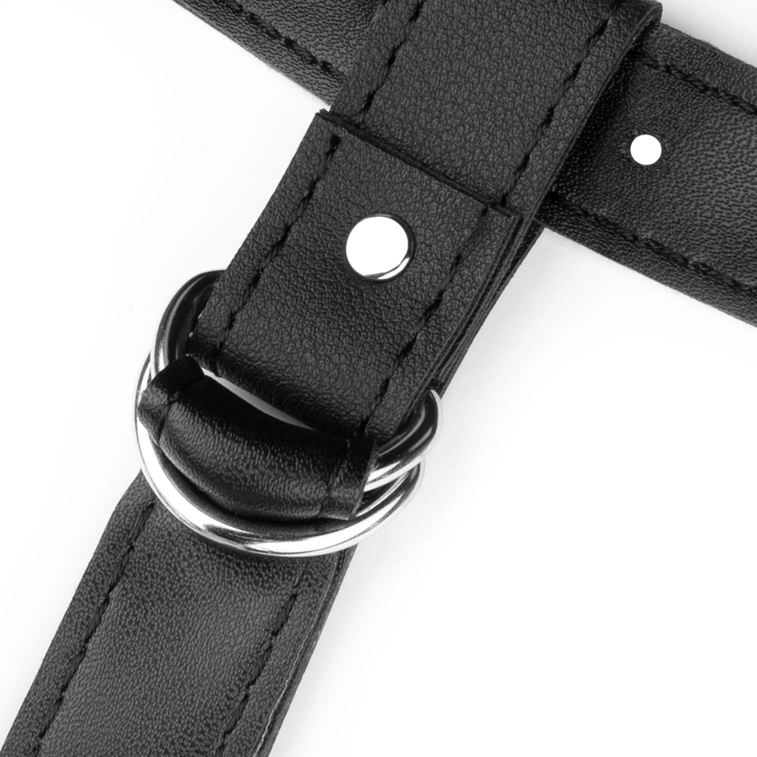 Doppelseitiger Strap-On-Dildo Schwarz, 150 mm lang und 35 mm Durchmesser