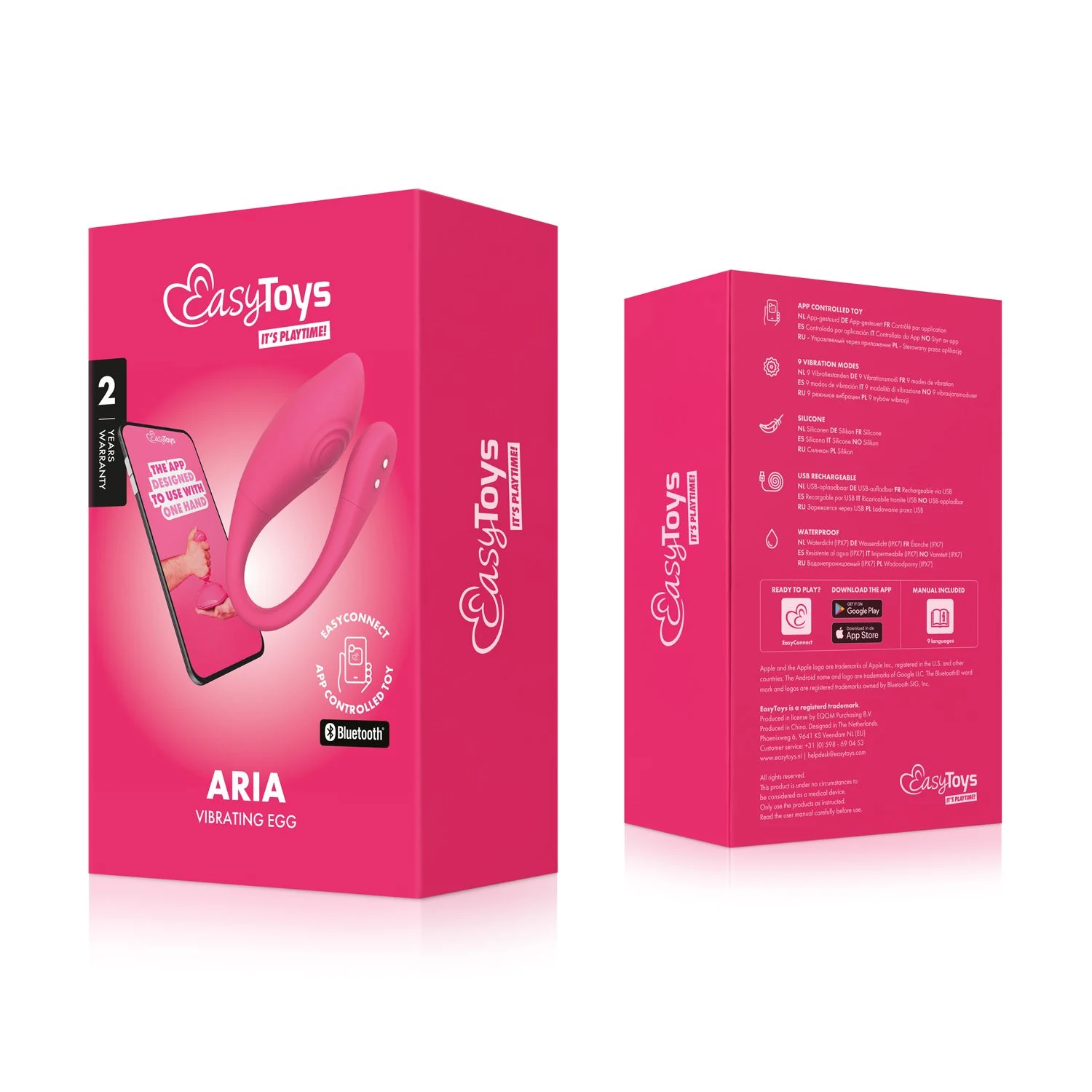 EasyConnect Aria mit Standardmustern, Free Touch und Long Range Play