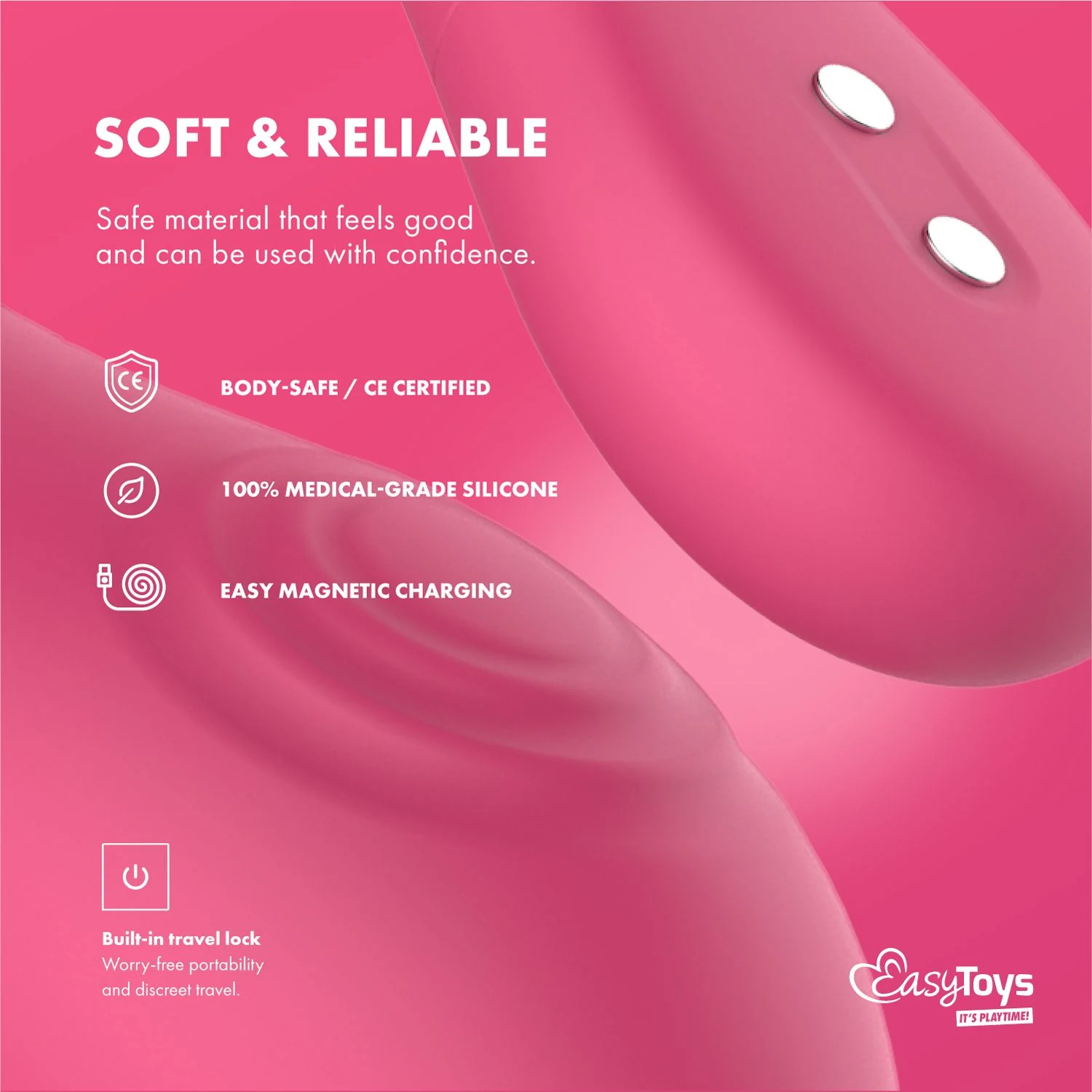 EasyConnect Aria Vibrator mit Smartphone-App und integrierter Reisesperre
