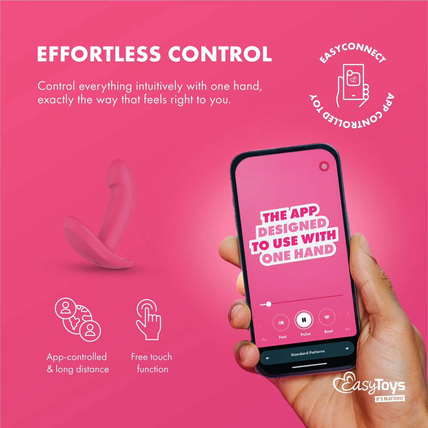 Rosa EasyConnect Ivy Vibrator mit Smartphone-App-Bedienung