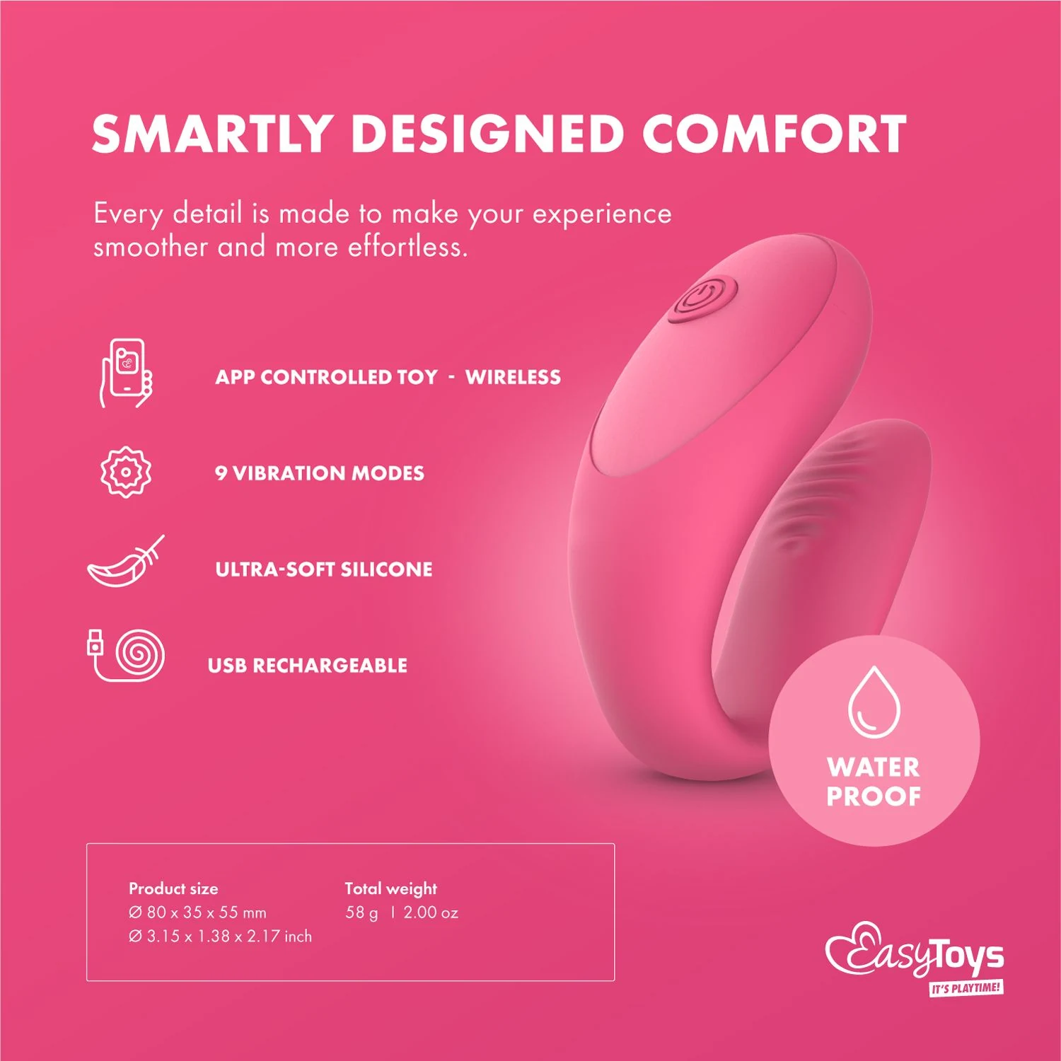 EasyConnect Orio zur Stimulation von Klitoris und G-Punkt