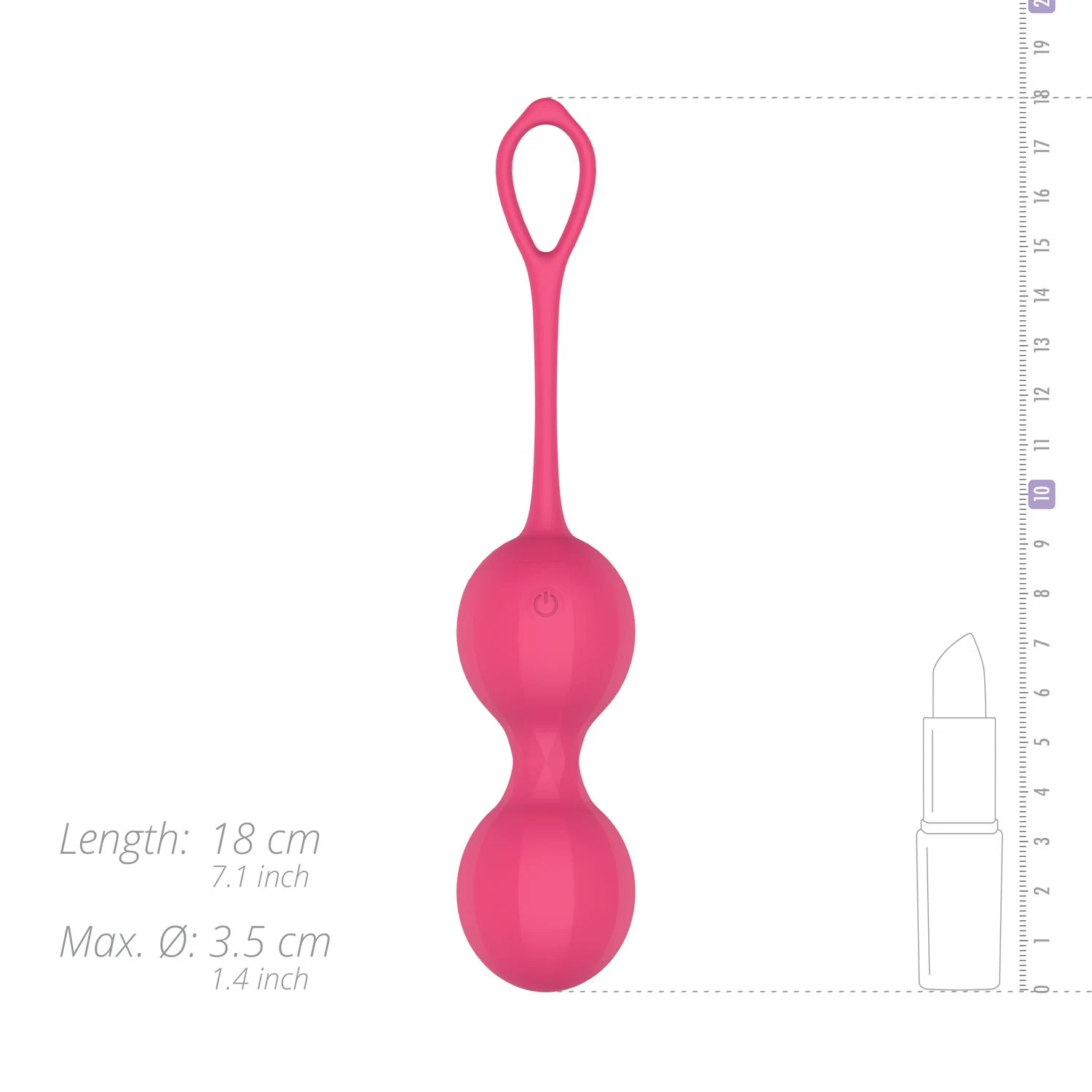 App-bedienbare Kegelbälle Stella mit einstellbarer Vibrationsintensität