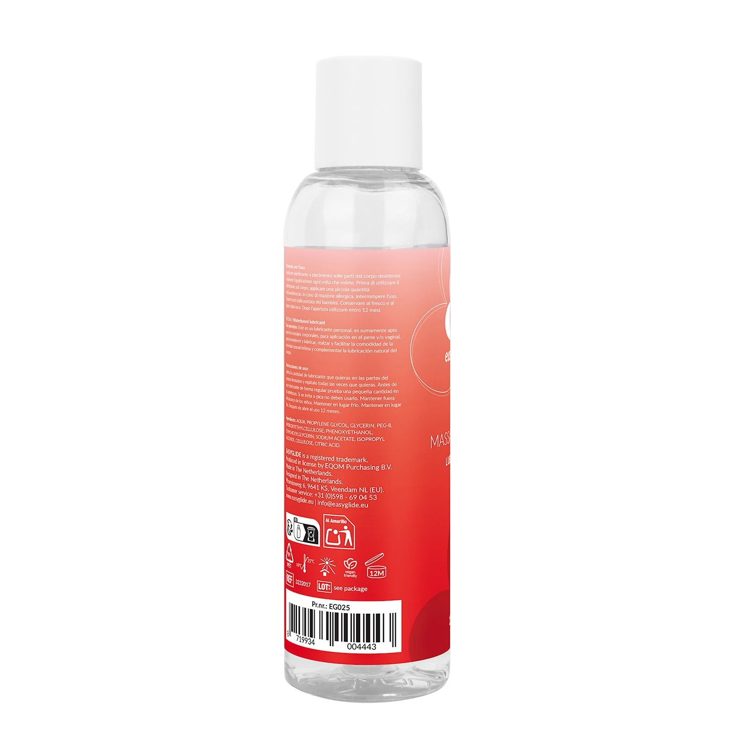 150-ml-Flasche EasyGlide Massagegel und Gleitgel mit klarer Formel