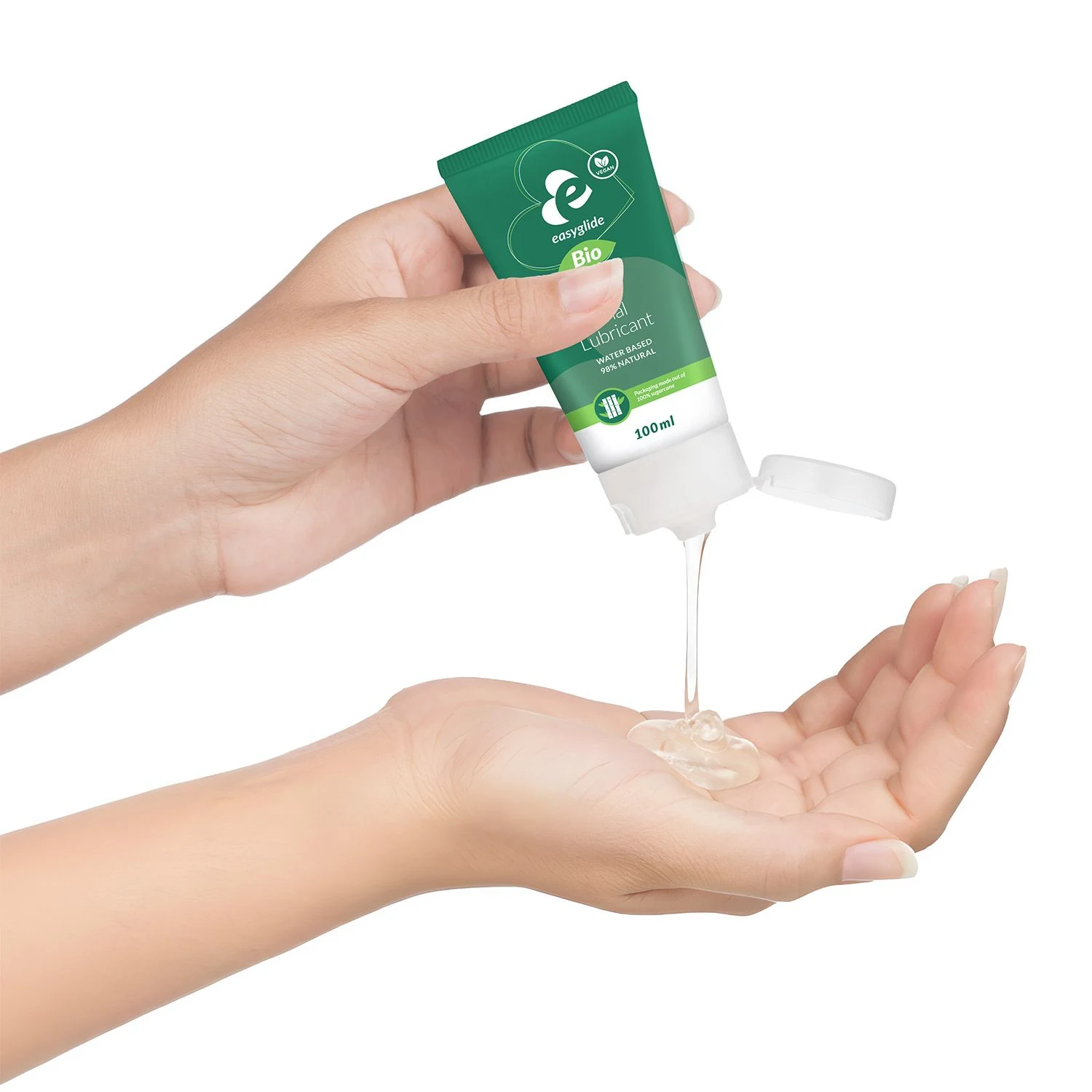 Veganes EasyGlide Analgleitmittel mit 98 Prozent biologischer und natürlicher Formel