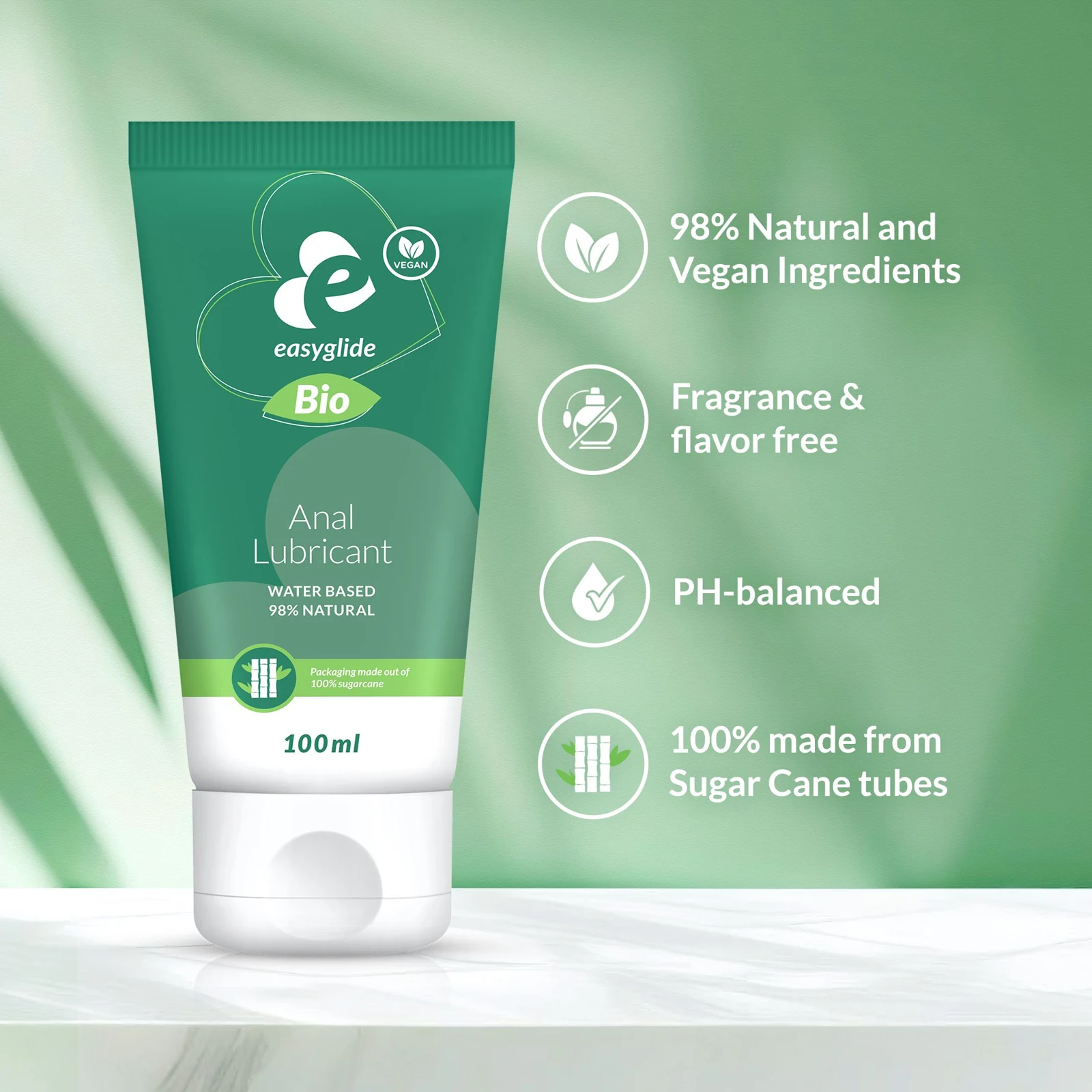 Durchsichtiges Bio Analgleitmittel von EasyGlide für unisex Anwendung