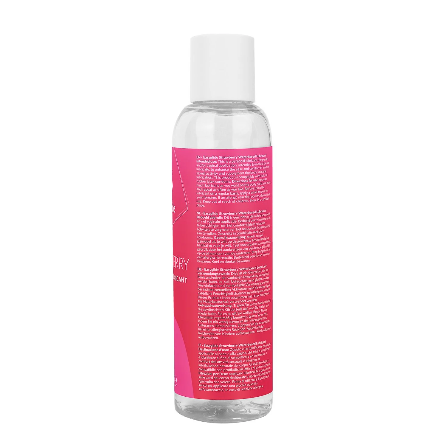 EasyGlide Erdbeeren Gleitgel, vegan-freundlich und für Latexkondome geeignet