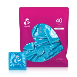 EasyGlide Extra dünne Kondome 40 Stück in der Produktverpackung