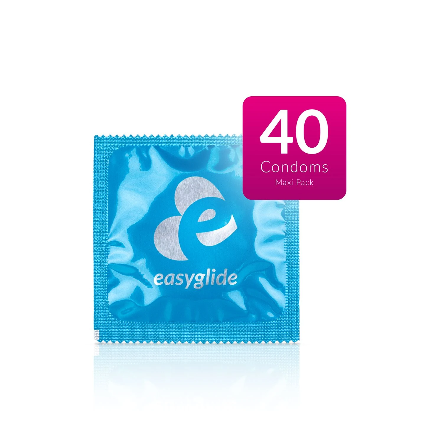 Packung mit 40 EasyGlide Kondomen, ultra dünn und geschmacklos