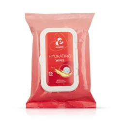 EasyGlide Feuchtigkeitstücher mit Gleitmittel und Ölen für den Intimbereich, Packung mit 25 Tüchern