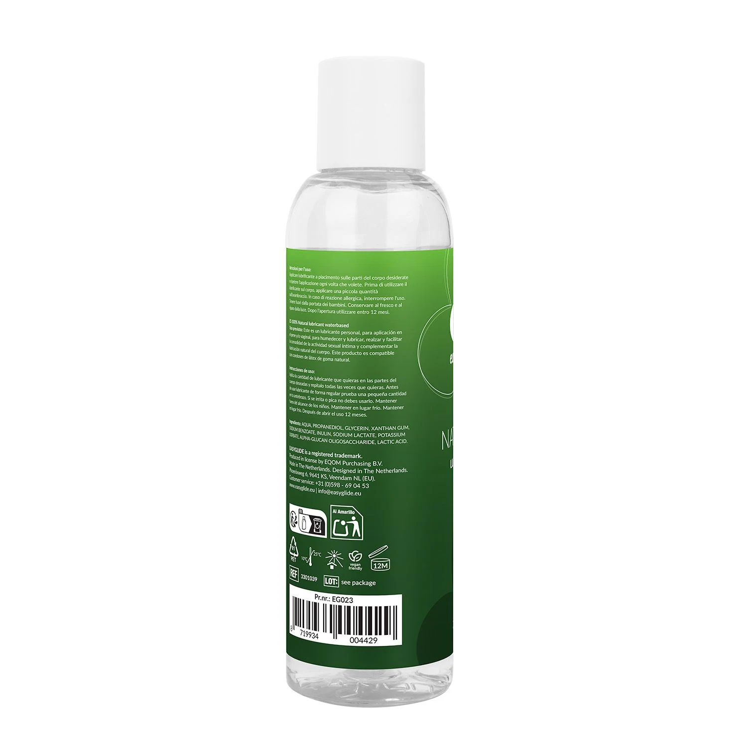 EasyGlide Natural Gleitmittel auf Wasserbasis, klar und geruchlos