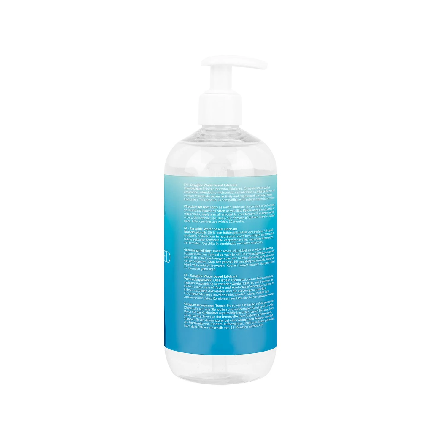 Durchsichtiges EasyGlide Gleitgel auf Wasserbasis im 500-ml-Spender