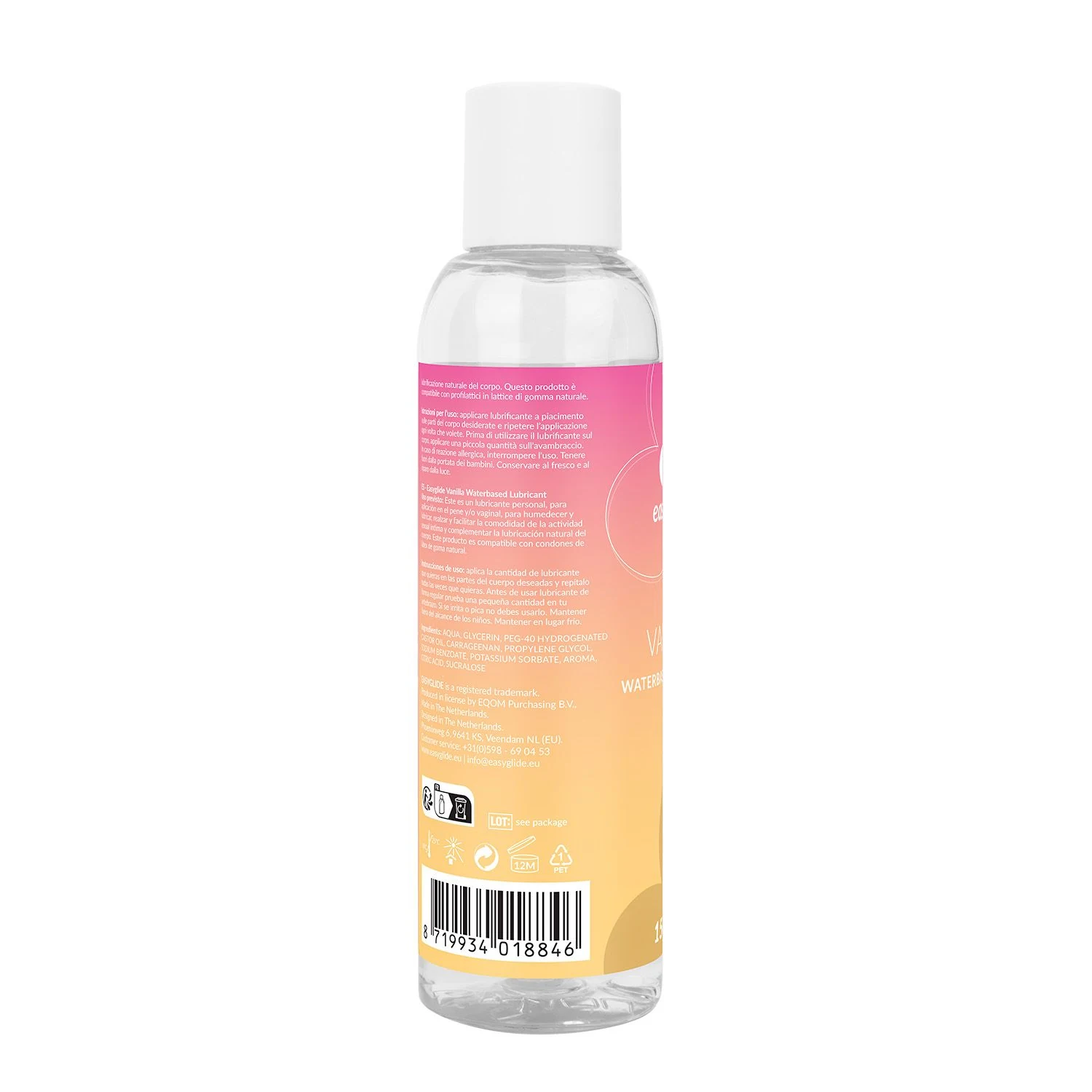 EasyGlide Gleitgel Vanille, vegan und geeignet für Latexkondome