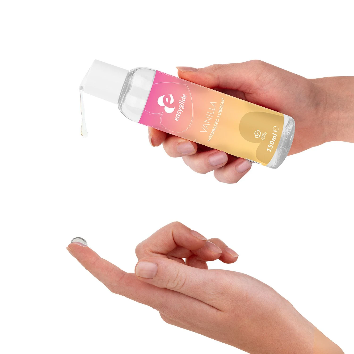 EasyGlide Vanille Gleitgel in praktischer Flasche, geeignet für Toys
