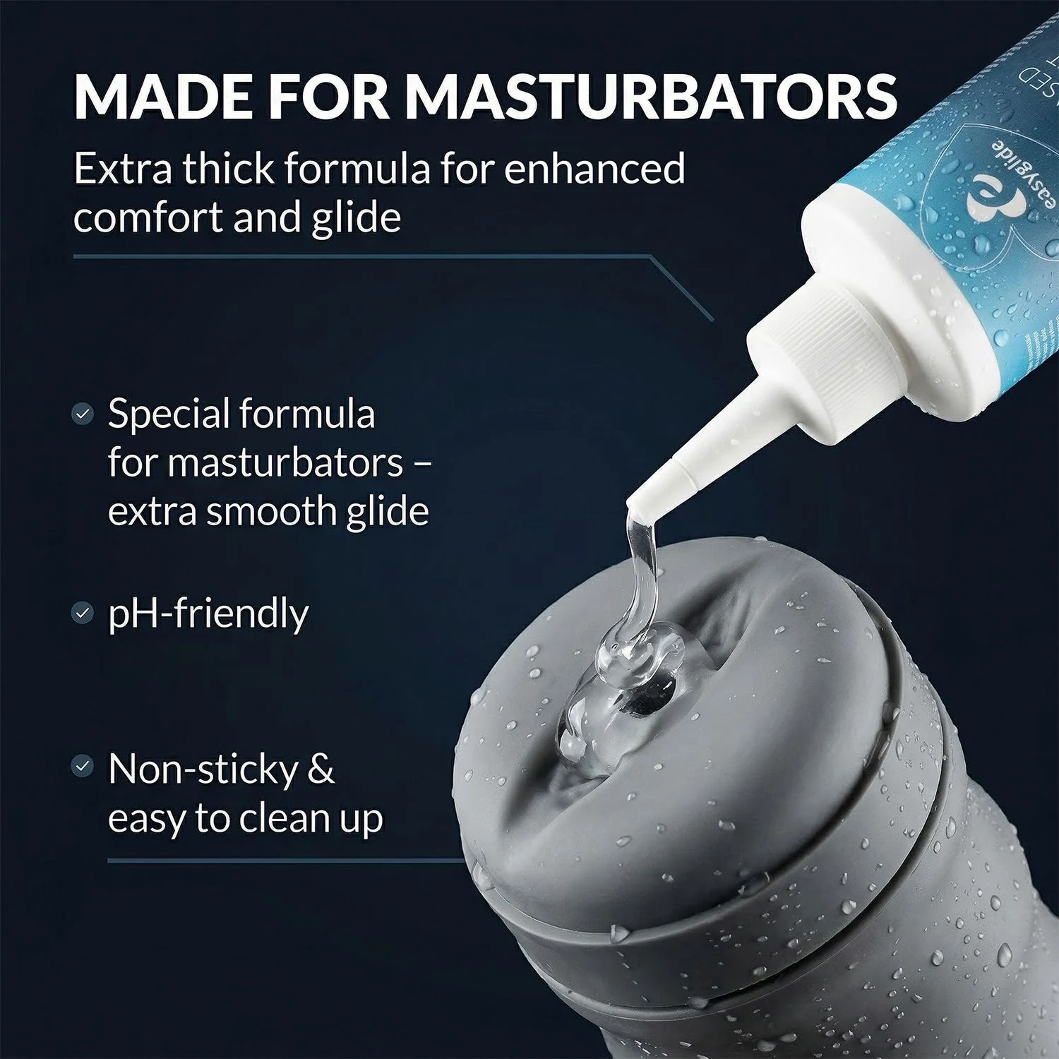 EasyGlide Gel für Masturbatoren mit glatter Textur, 250 ml