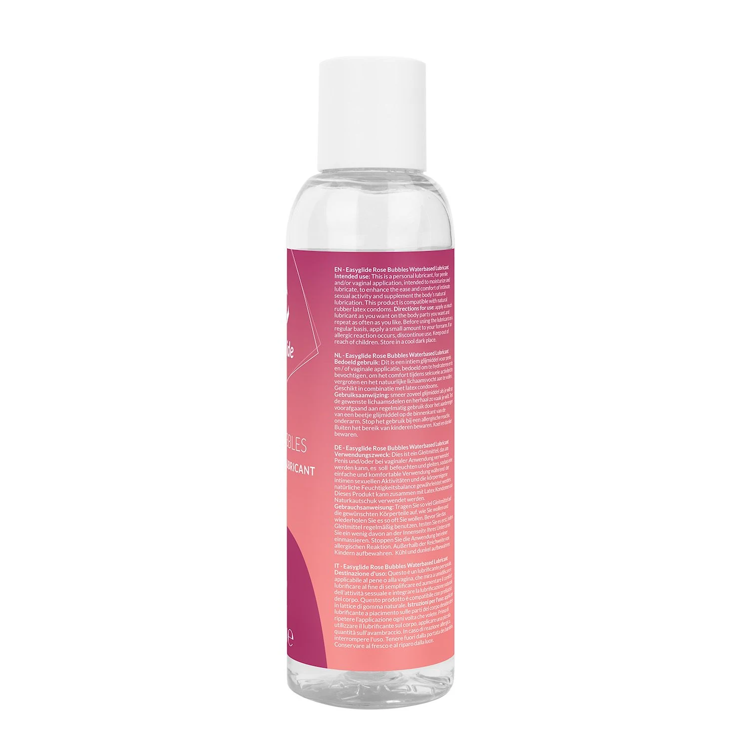 Wasserbasiertes EasyGlide Gleitmittel Rosé Bubbles für Toys geeignet