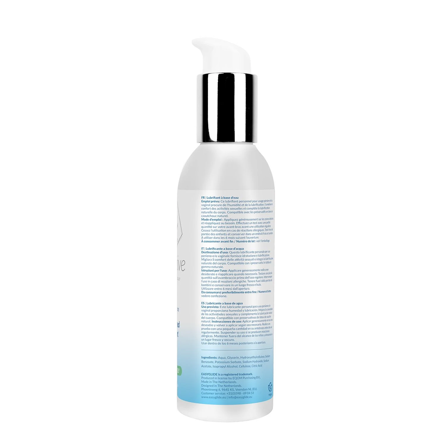 150 ml EasyGlide Sensitive Gleitmittel, sicher mit Latexkondomen und Spielzeugen
