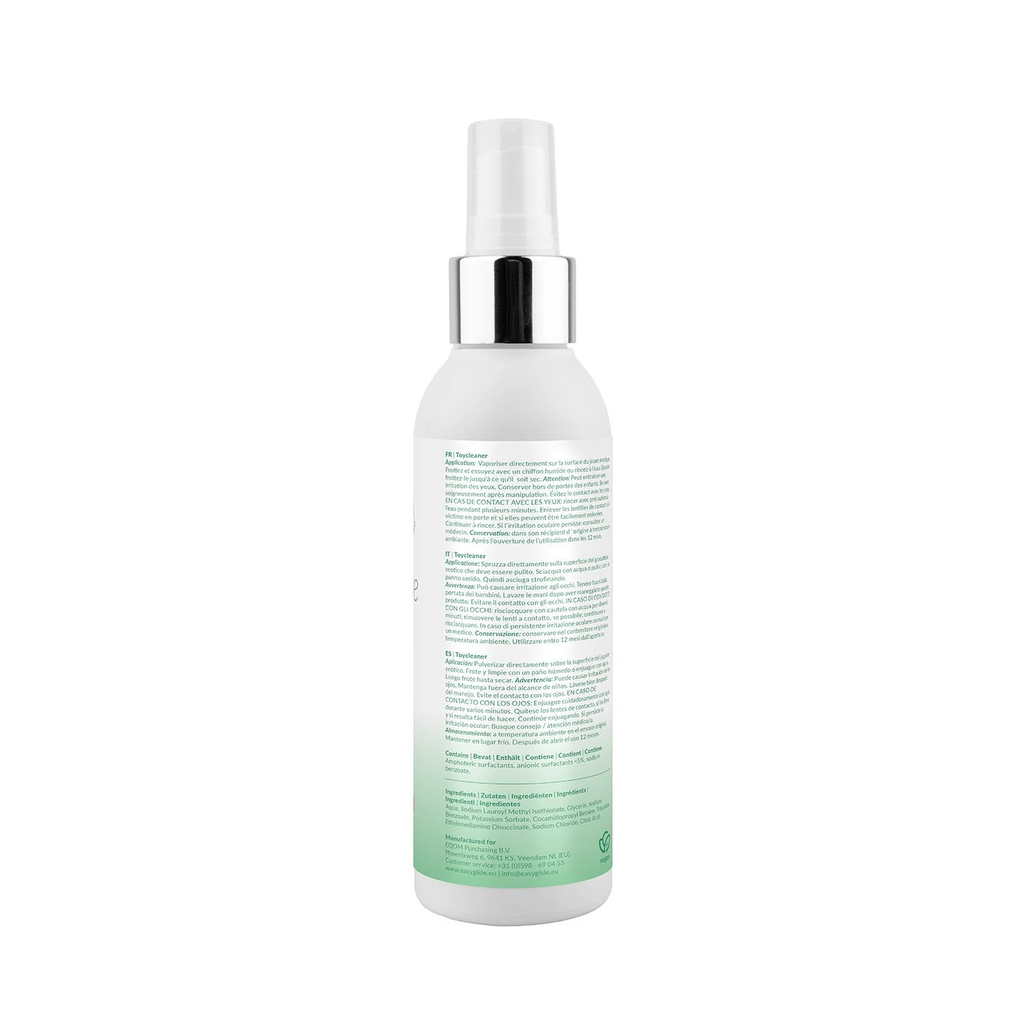 EasyGlide Sensitive Spielzeugreiniger 150 ml zum Sprühen, Abwischen und Fertig