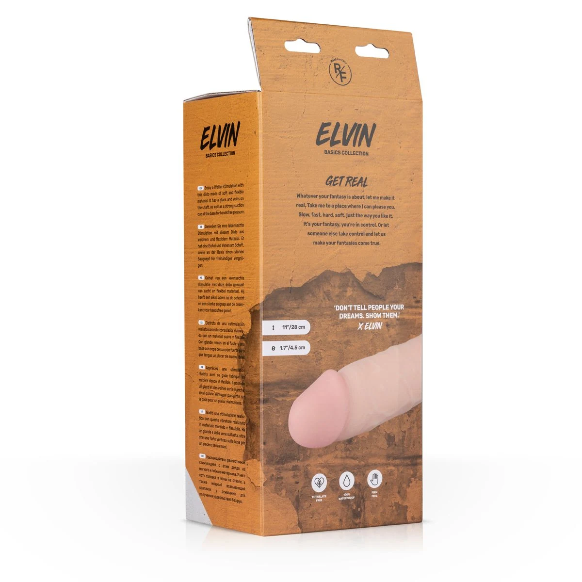 Unisex XL Vibrator Elvin für vaginale und anale Penetration