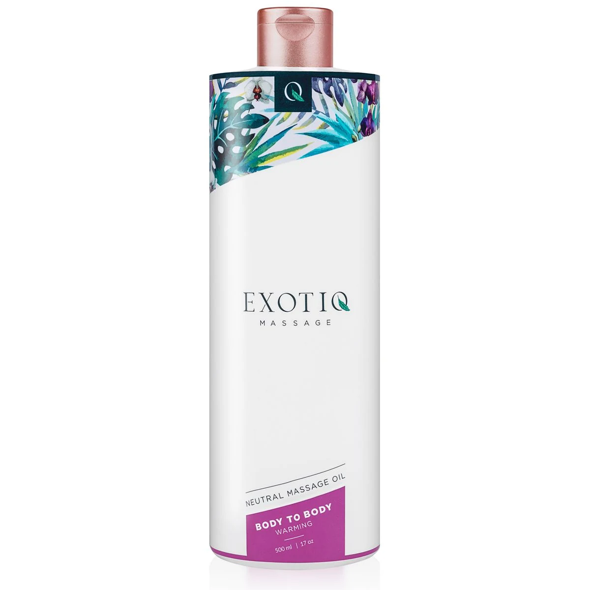 Exotiq Body To Body erwärmendes Massageöl 500 ml in Flasche mit Klappverschluss