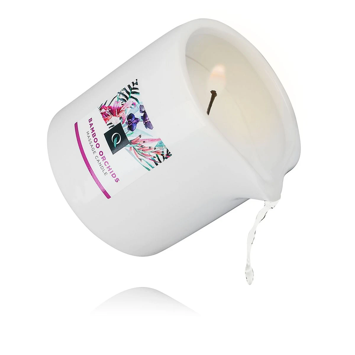 Massagekerze von Exotiq mit Bambus-Orchideen-Duft für eine warme Massage