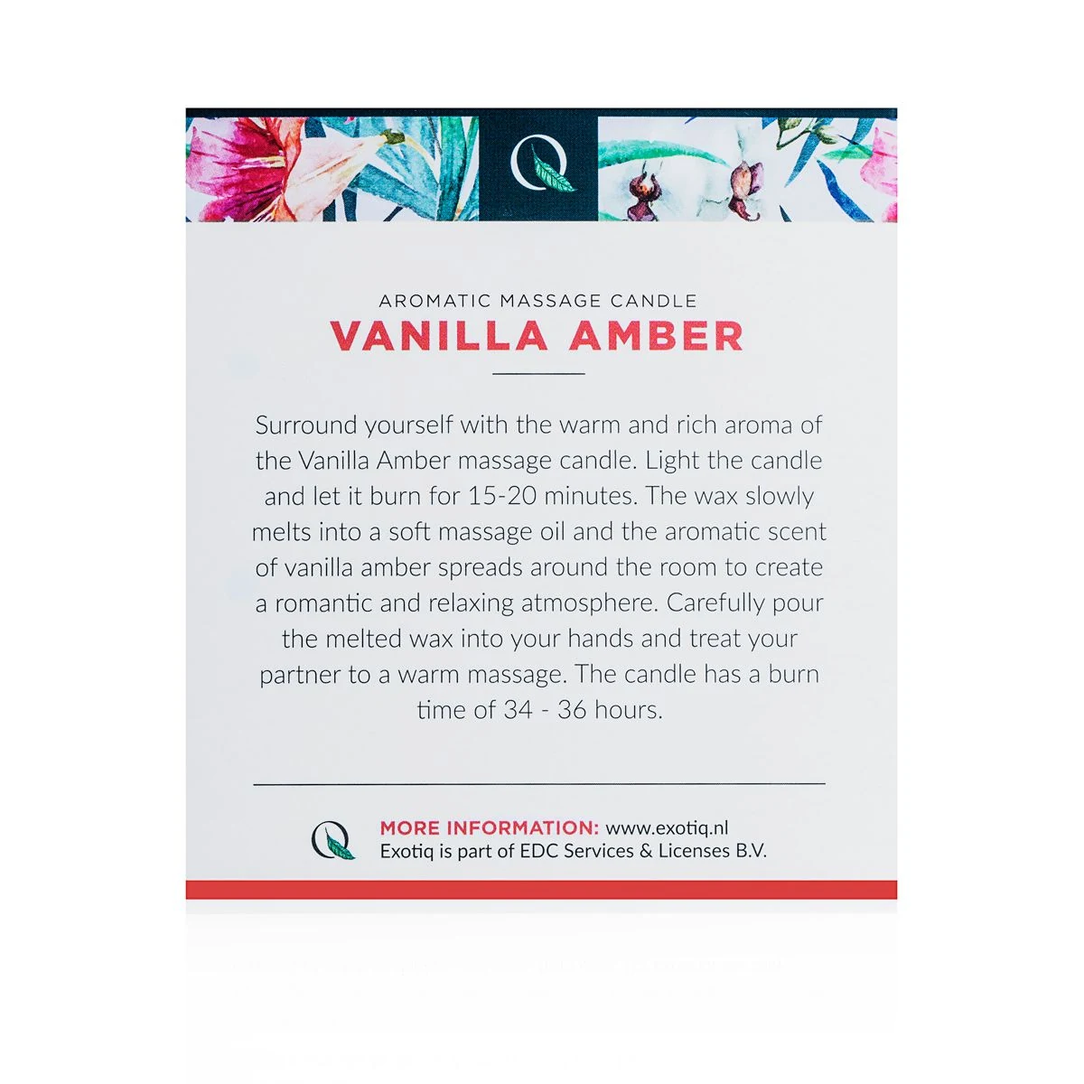 Vanille-Amber Massagekerze 200 g, geeignet für Unisex