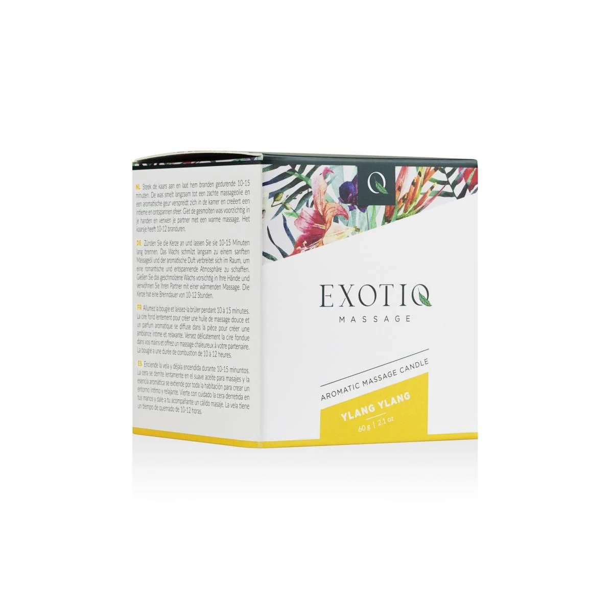 Luxuriöse Massagekerze von Exotiq mit Ylang-Ylang-Duft