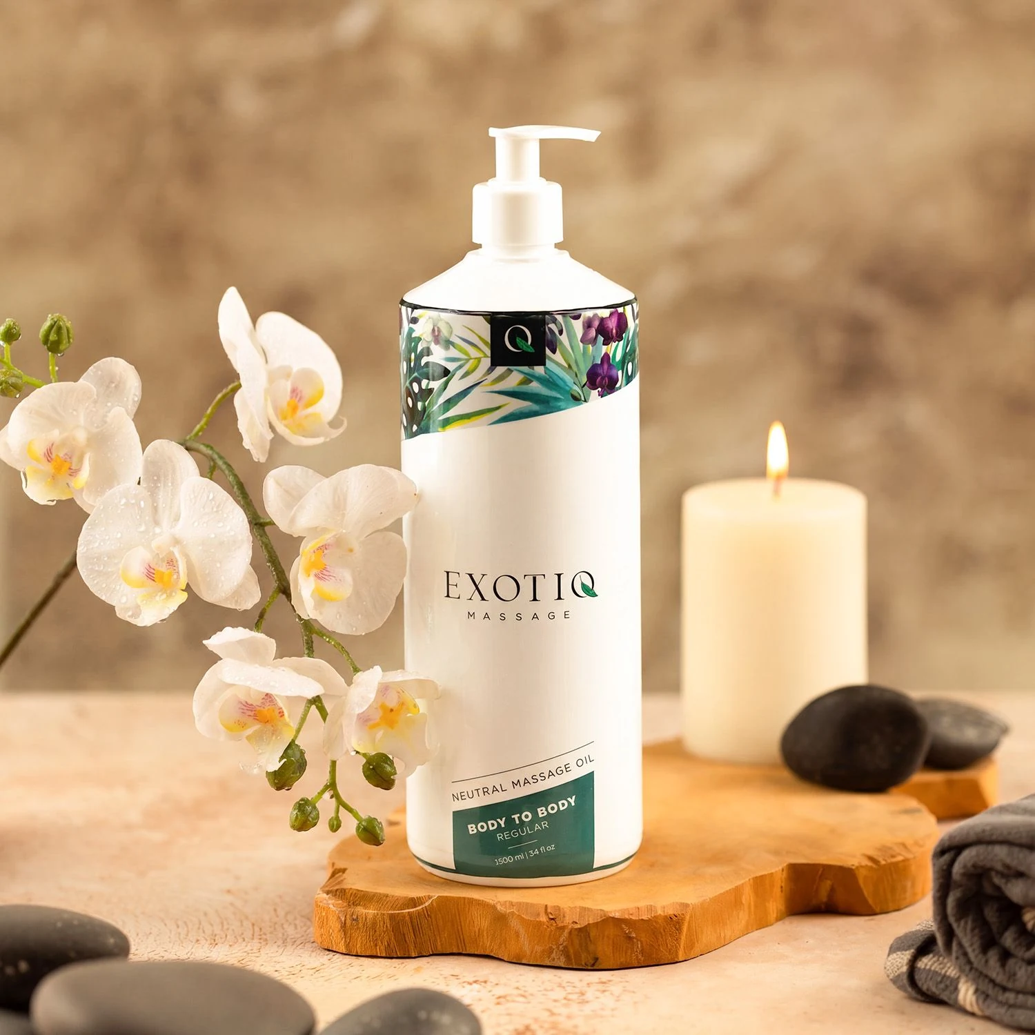 Exotiq Body To Body Öl für lang anhaltende Geschmeidigkeit