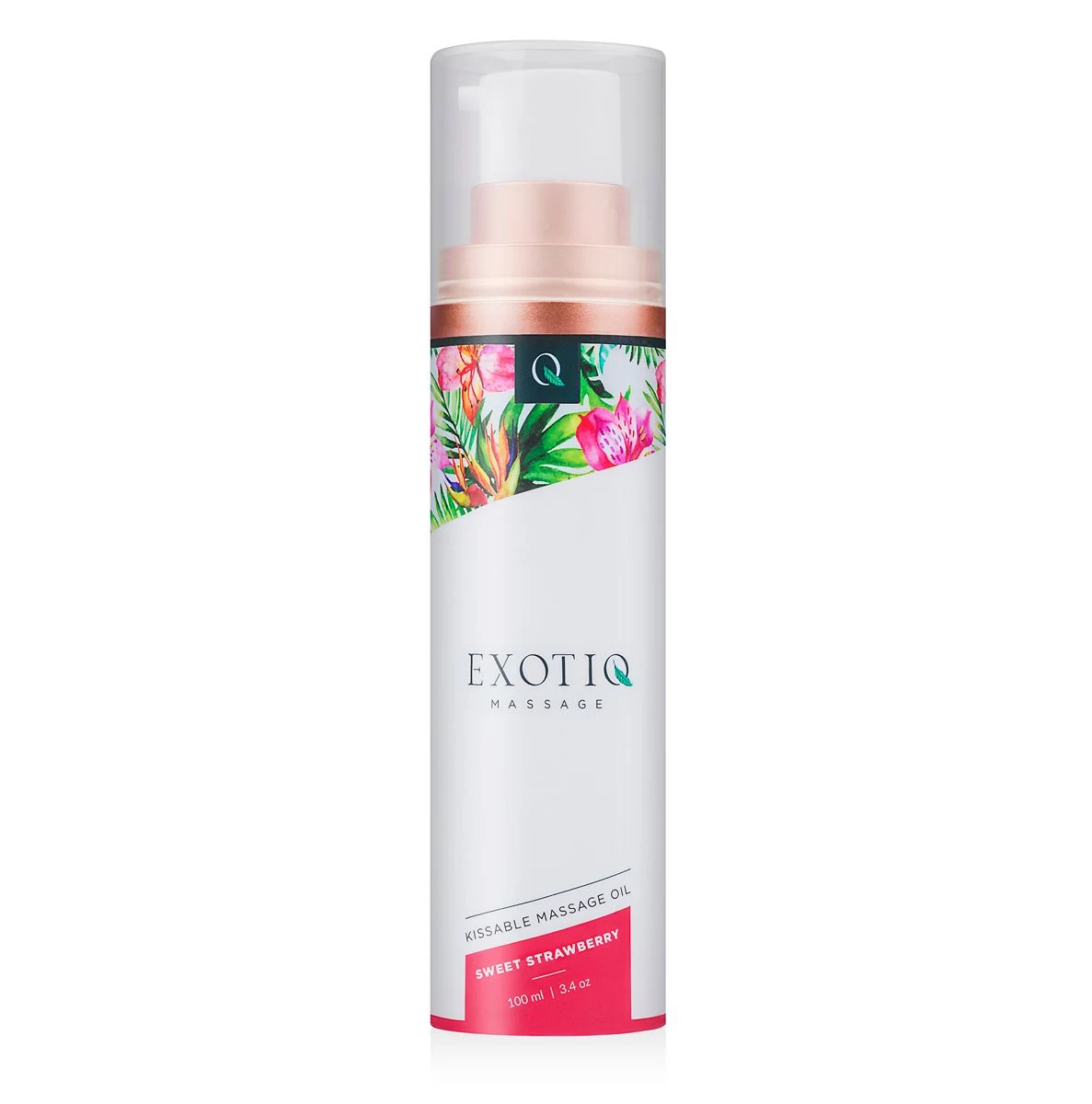 Exotiq Massageöl Sweet Strawberry 100 ml mit Erdbeerduft in der Pumpflasche