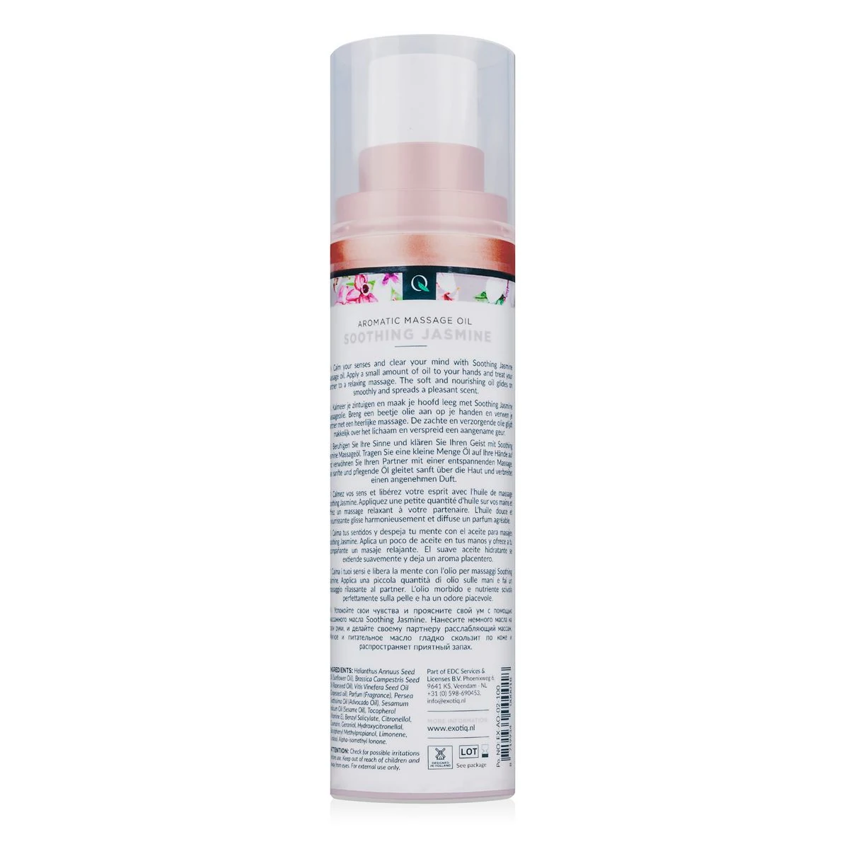 Seidig weiches Exotiq Massageöl Soothing Jasmine für Unisex
