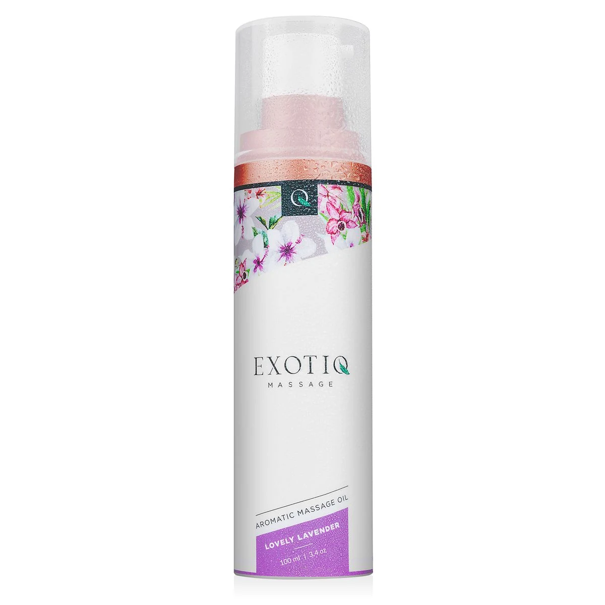 Pumpflasche mit Exotiq Massageöl Lovely Lavender 100 ml