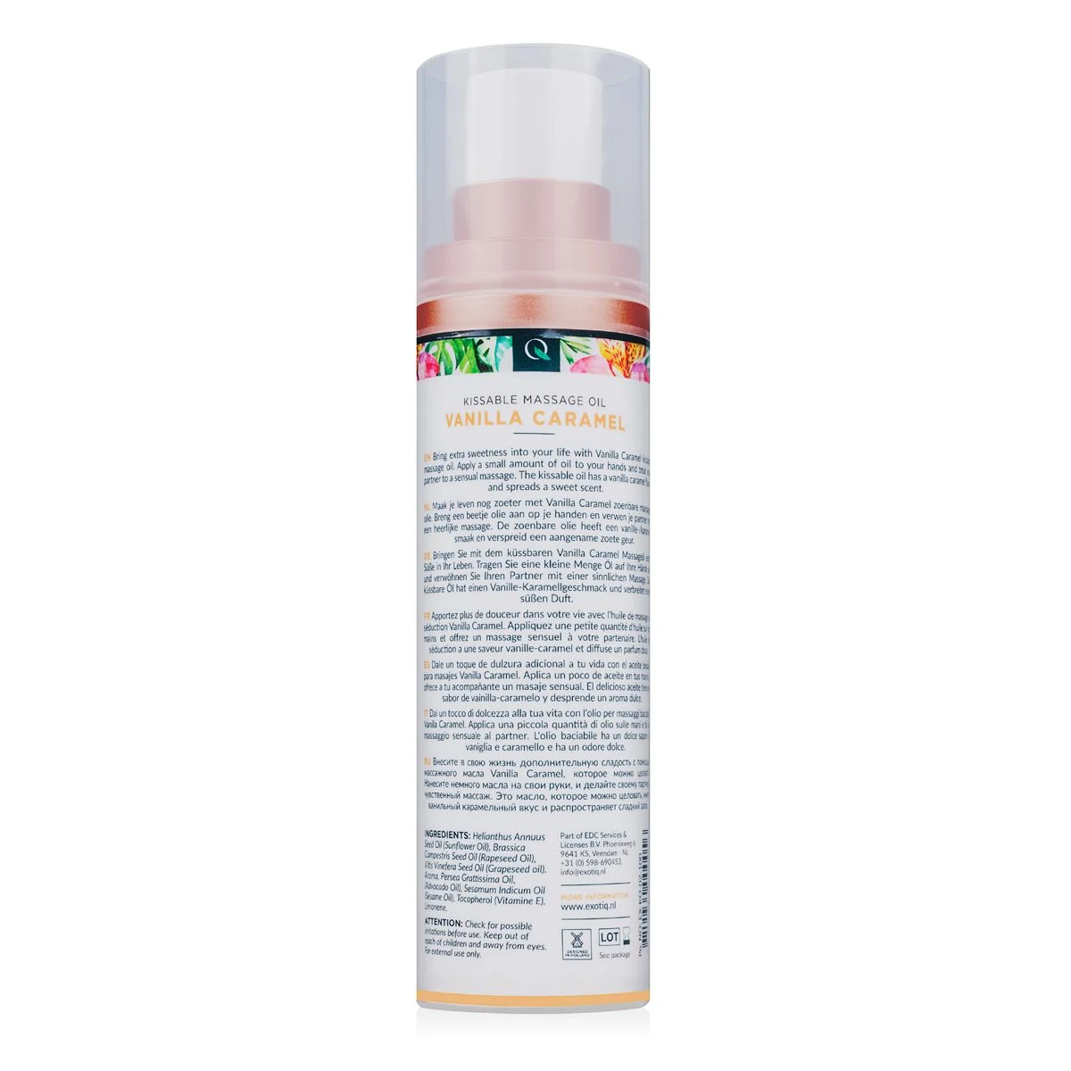 Aromatisches Exotiq Massageöl mit Vanille-Karamell-Duft
