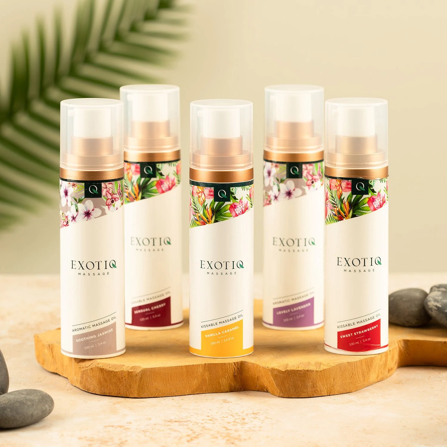 Exotiq Massageöl mit Pumpe zum einfachen Auftragen