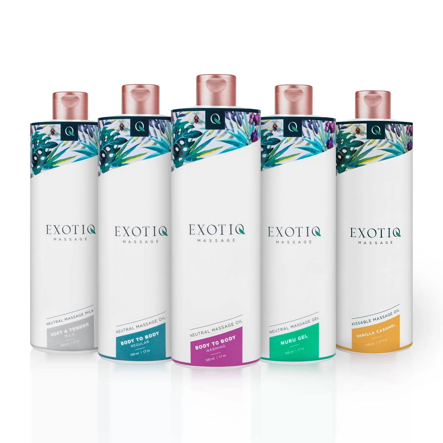 Aromatisches Exotiq Massageöl 500 ml, sparsam im Gebrauch und seidig weich