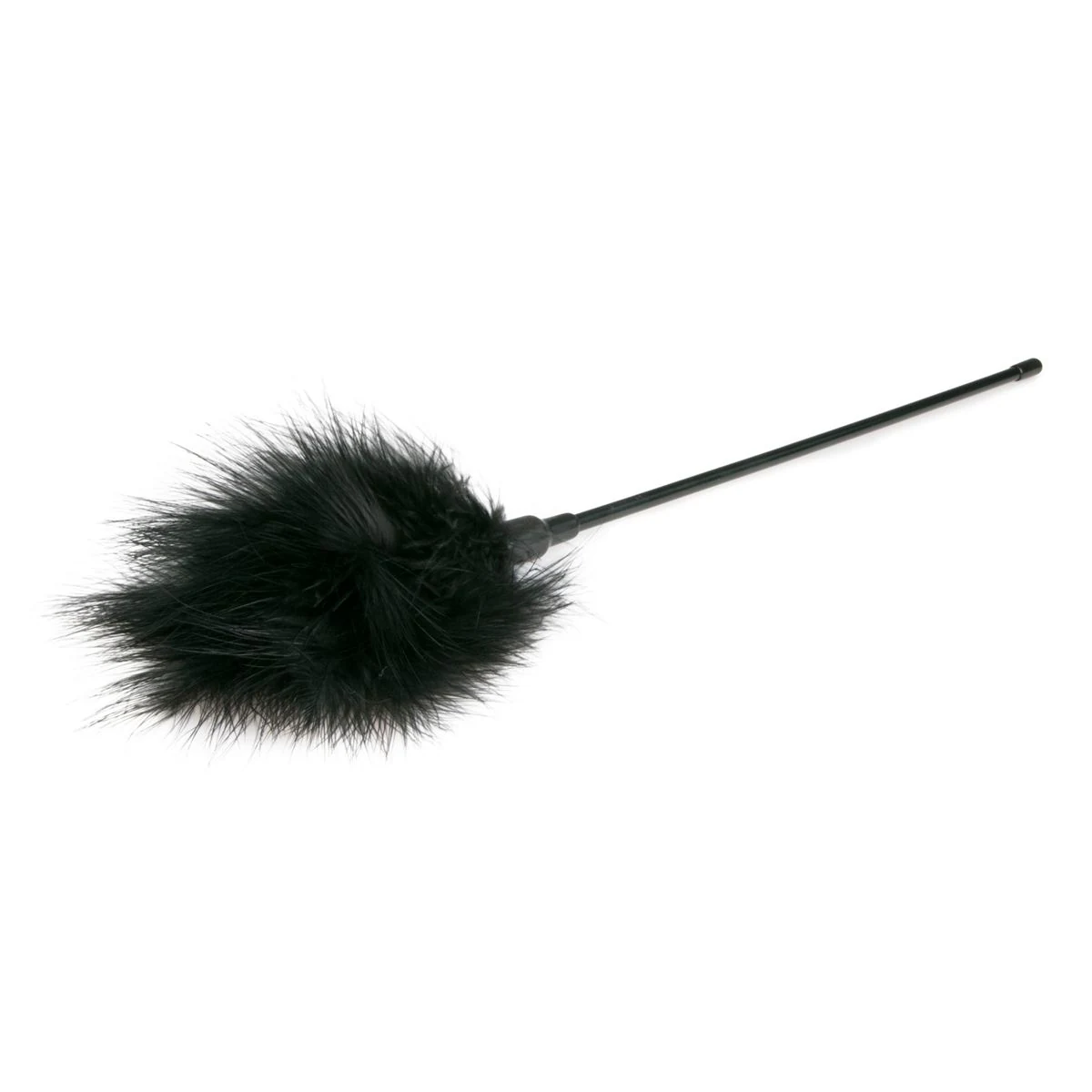 Toys Fetish Black Tickler lang, unisex Federkitzler mit weichen kurzen Federn