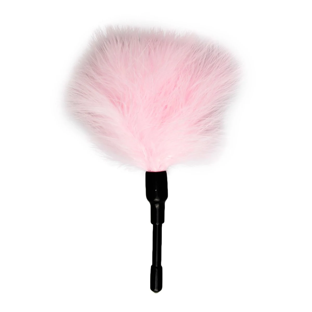 Federkitzler Pink von Toys Fetish Collection mit zarten Federn und kurzem Griff