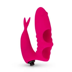 Fingervibrator Pink aus flexiblem Silikon für Klitoris- und G-Punkt-Stimulation