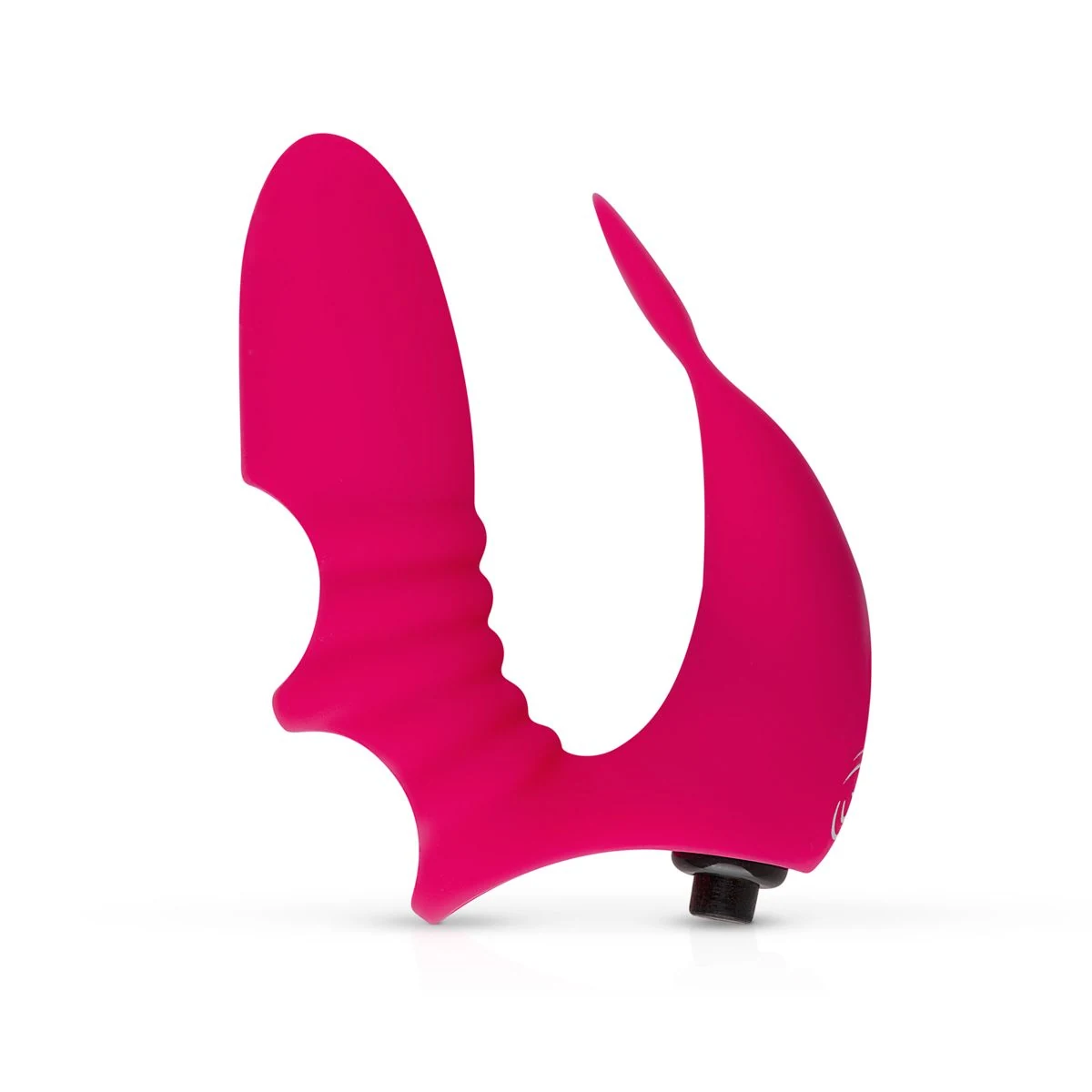 Rosa Fingervibrator mit Druckknopf und Standard-Vibration