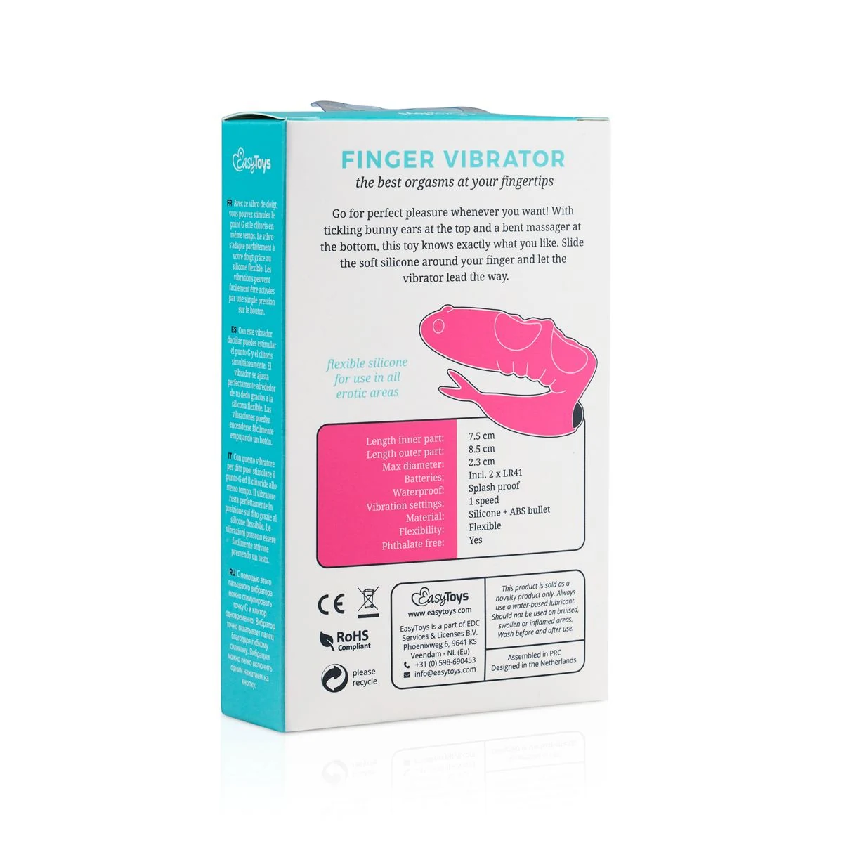 Schwarzer Fingervibrator der Toys Mini Vibe Collection für Beginner