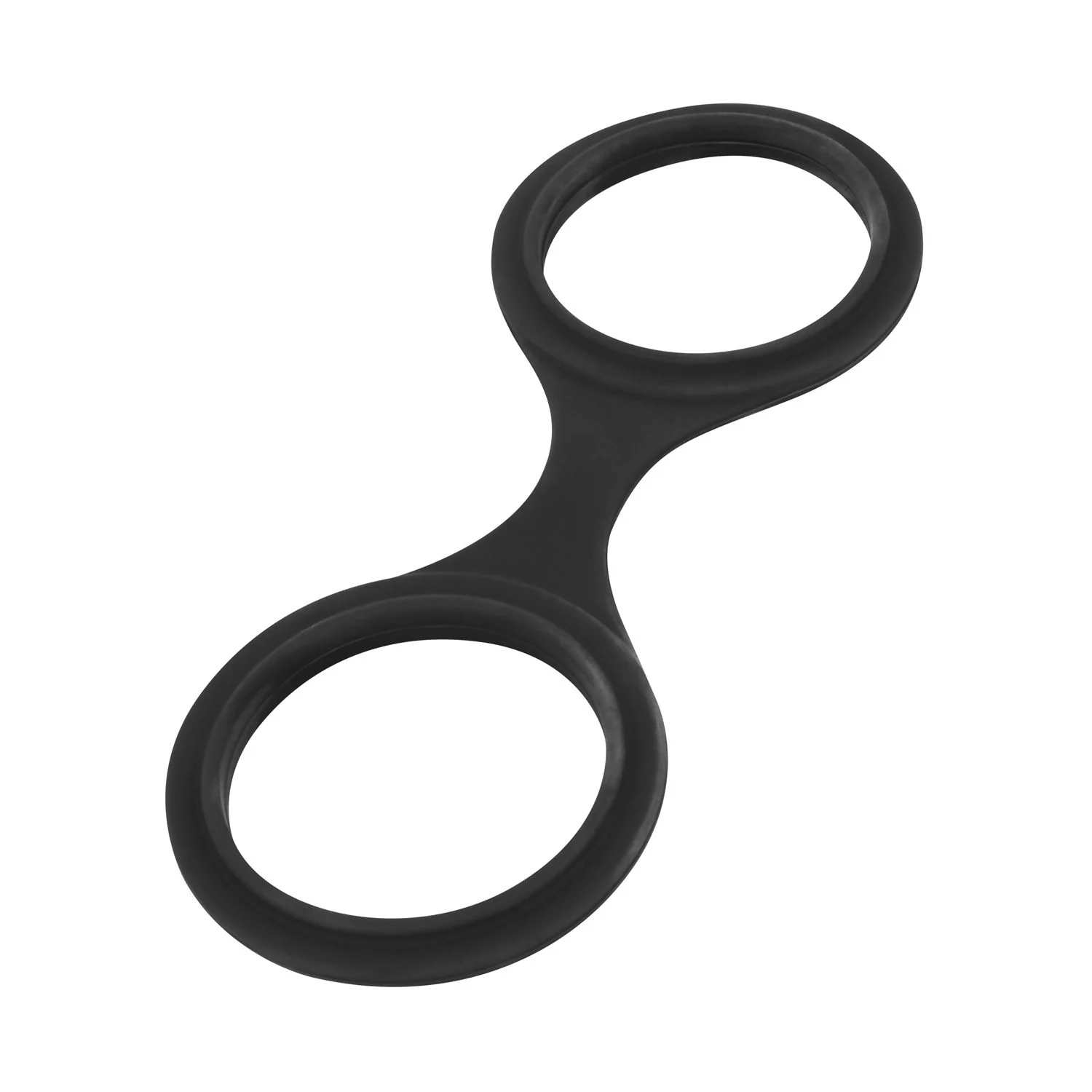 Reisefreundliche schwarze Silikon-Handschellen mit weicher Oberfläche