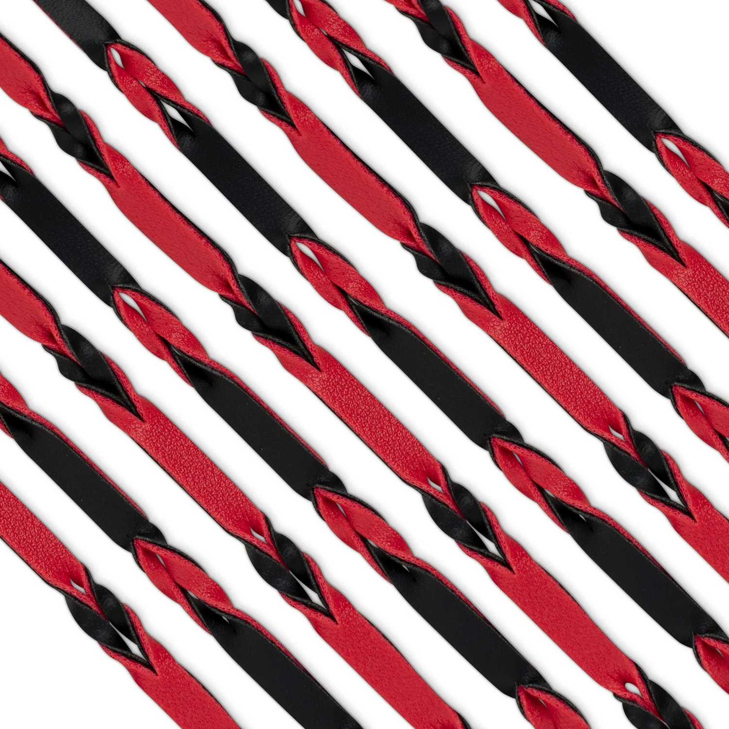 Zweifarbiger PU-Leder Flogger zur Hautstimulation, sanft bis intensiv einsetzbar