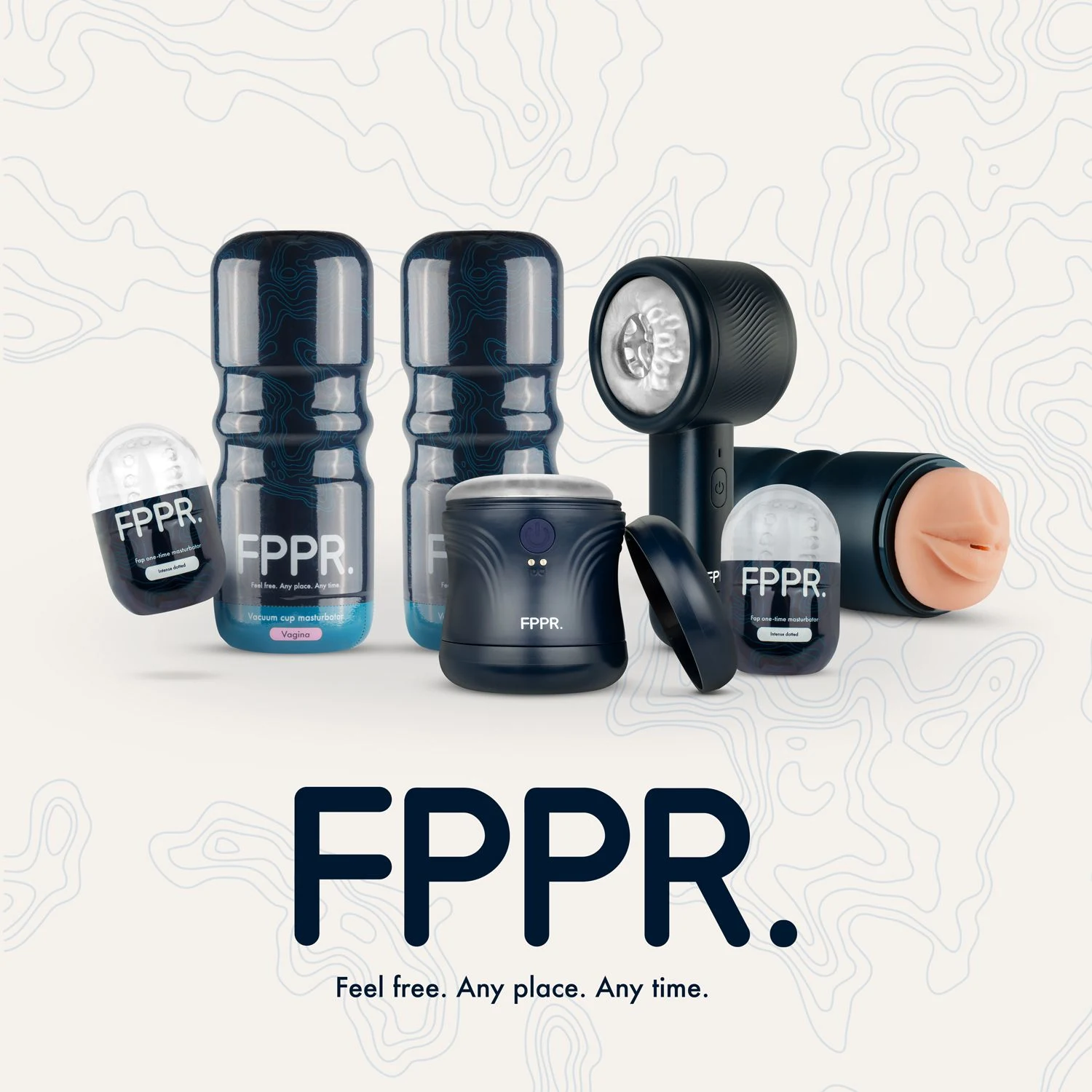Masturbator mit Vibration von FPPR. inklusive Anleitung und magnetischem USB-Kabel