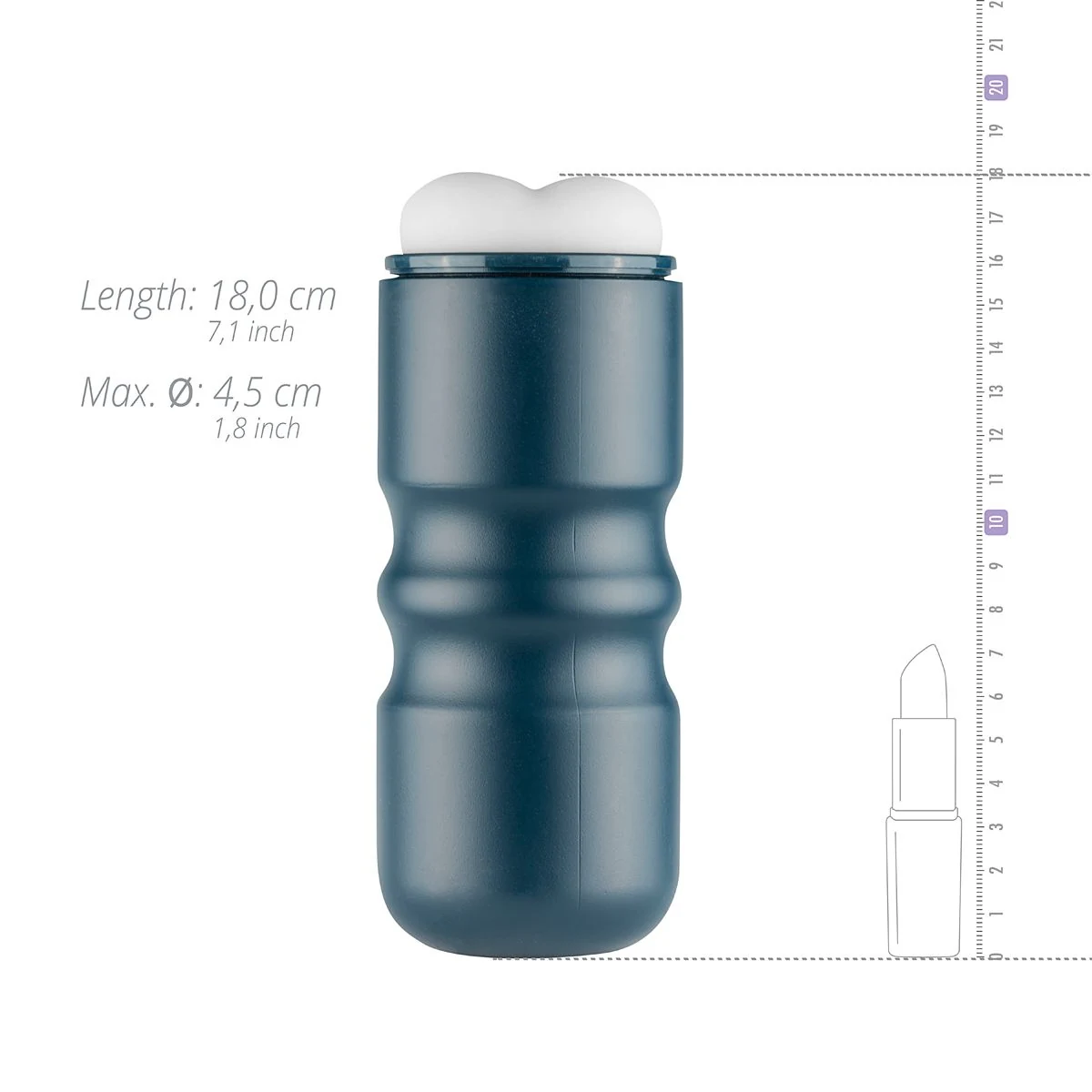 FPPR. Anus Masturbator in Weiß mit 170 mm Länge