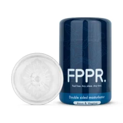 FPPR. doppelseitiger Masturbator transparent mit Vagina- und Anusöffnung