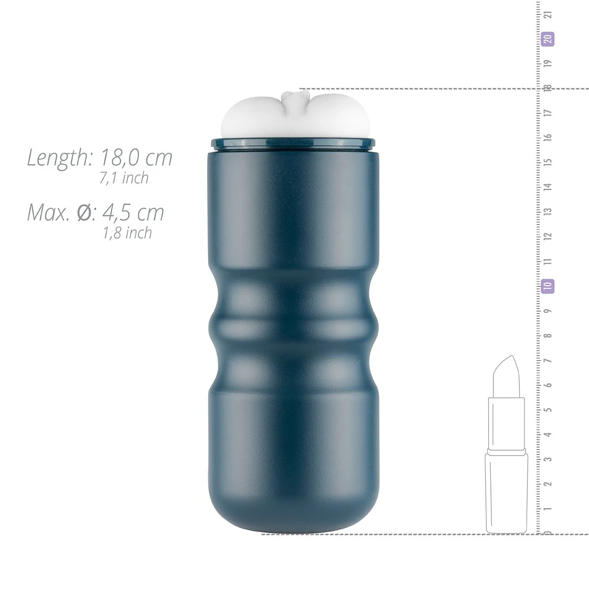 FPPR. Masturbator Weiß, 170 mm lang und 60 mm Außendurchmesser