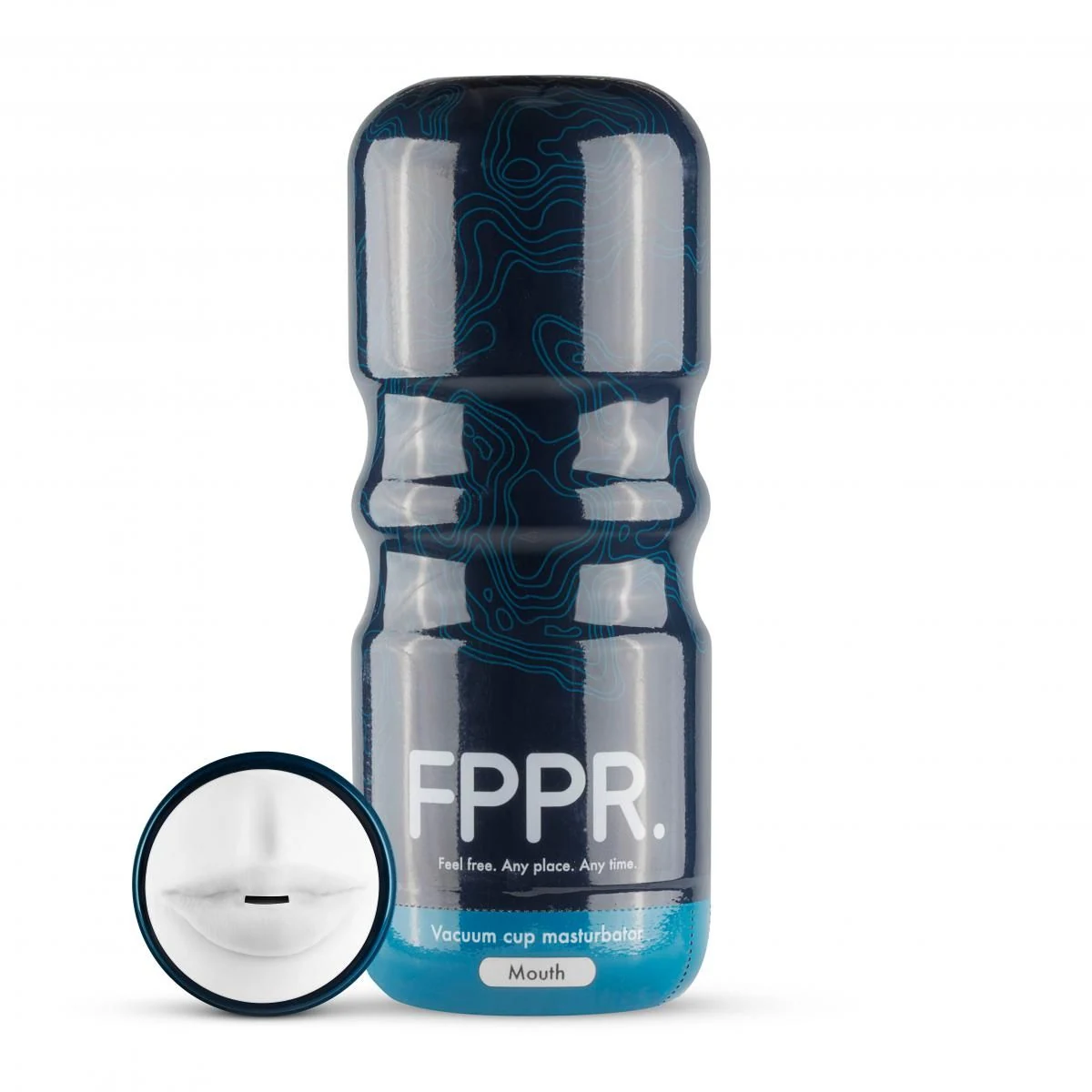 FPPR. Mond Masturbator aus Gummi, TPE-S und TPE in Weiß
