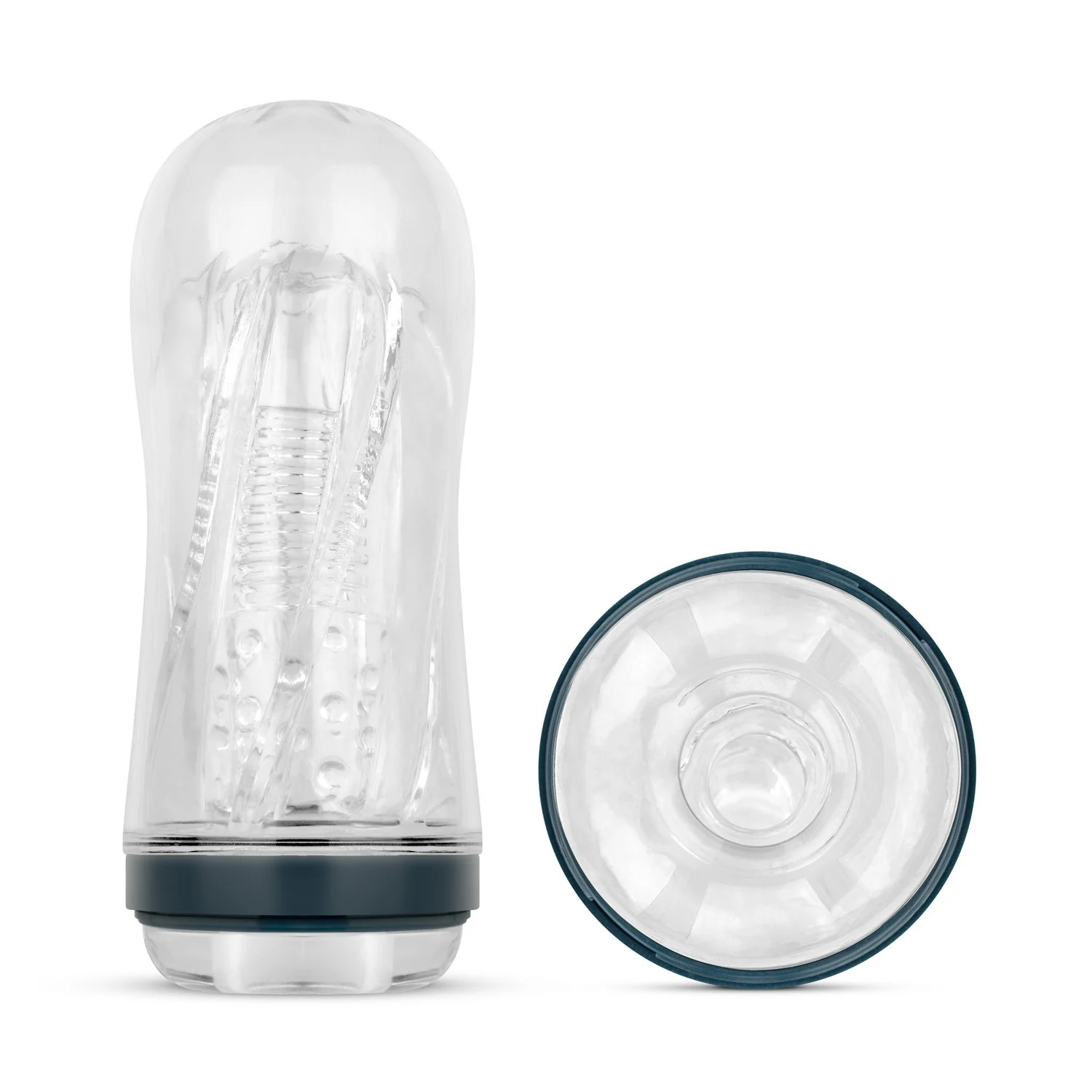 Transparenter Masturbator mit ergonomischem Design für die Handfläche